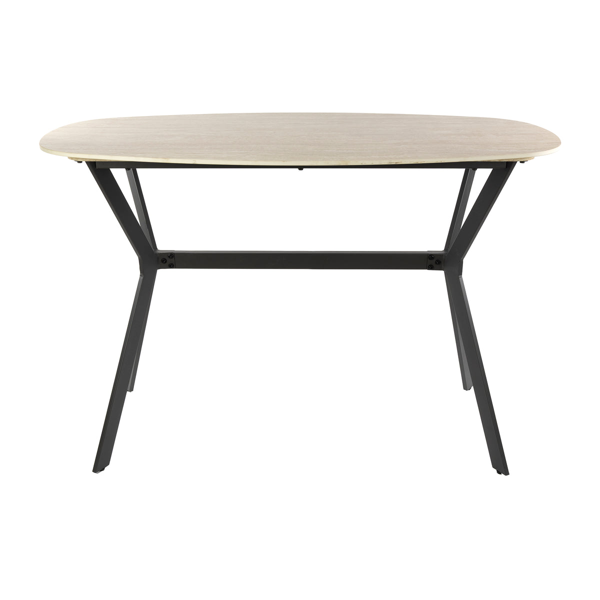 DURA STEEL Industrial console table 100cm black with two shelves