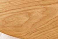 Runder Couchtisch VALHALLA WOOD natur Eichenholz Säulenfuß