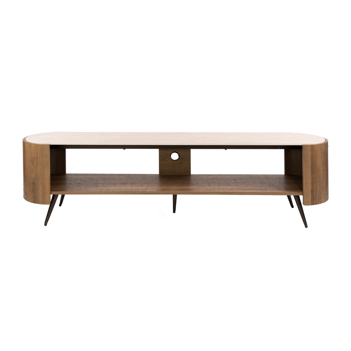 WAVE Design TV Board 160cm black mango solid wood
