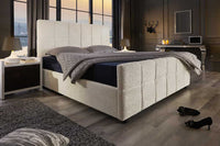 PRESTIGE Design Boxbett 180x200cm Doppelbett Creme Bouclè mit Stauraum