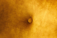 DON Retro Design Sessel Fußkappen mit Federkern Samt Senfgelb