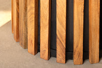 VALHALLA WOOD Rundes 2er Set Couchtische 70cm natur braun Akazie Massivholz