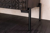 TRIBAL Massives Highboard  120cm antik braun Mangoholz 3D-Front viel Stauraum