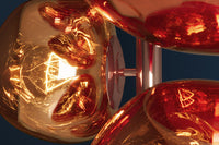 LIQUID DIAMOND Design Stehlampe 170cm Glas Stahl sieben Schirme Kugelleuchte