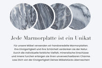 ORGANIC Design Esstisch 200cm grau weiß braun Naturstein Marmor Metall brushed gold