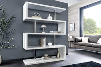 SNAKE Design shelf 165cm oak look bookcase with five shelves