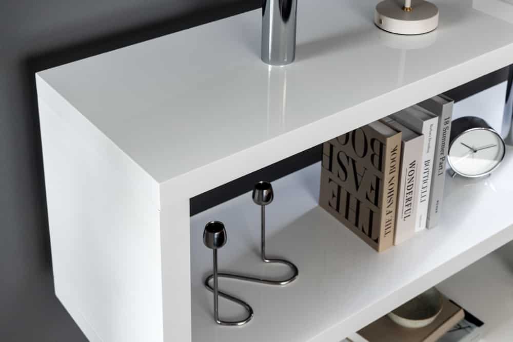 SNAKE Design shelf 165cm oak look bookcase with five shelves