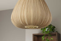 ORGANIC Moderne Hängelampe 40cm natur Stoffschirm Boho
