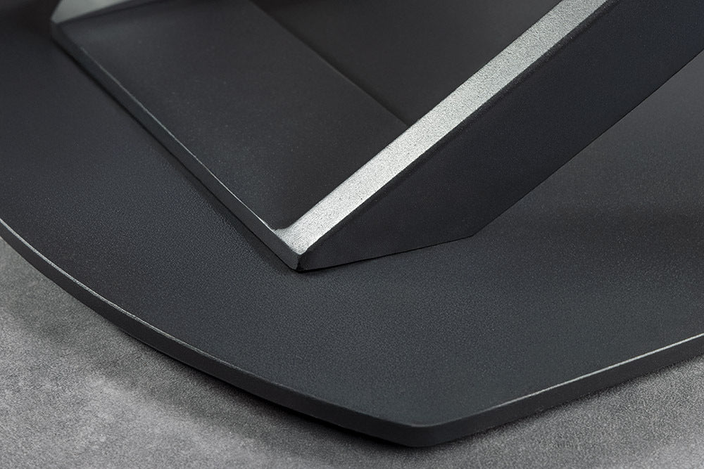 INCEPTION Ausziehbarer Esstisch 130-190cm anthrazit oval Keramik schwarz Metall