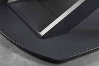 INCEPTION Ausziehbarer Esstisch 130-190cm anthrazit oval Keramik schwarz Metall