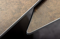 INCEPTION Ausziehbarer Esstisch 130-190cm rost oval Keramik bronze Gestell