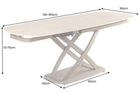 INCEPTION extendable dining table 130-190cm ceramic made in Italy