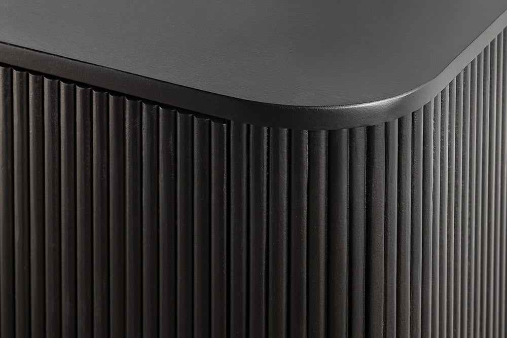 GATSBY Design Sideboard 160cm schwarz gold Mangoholz Retro
