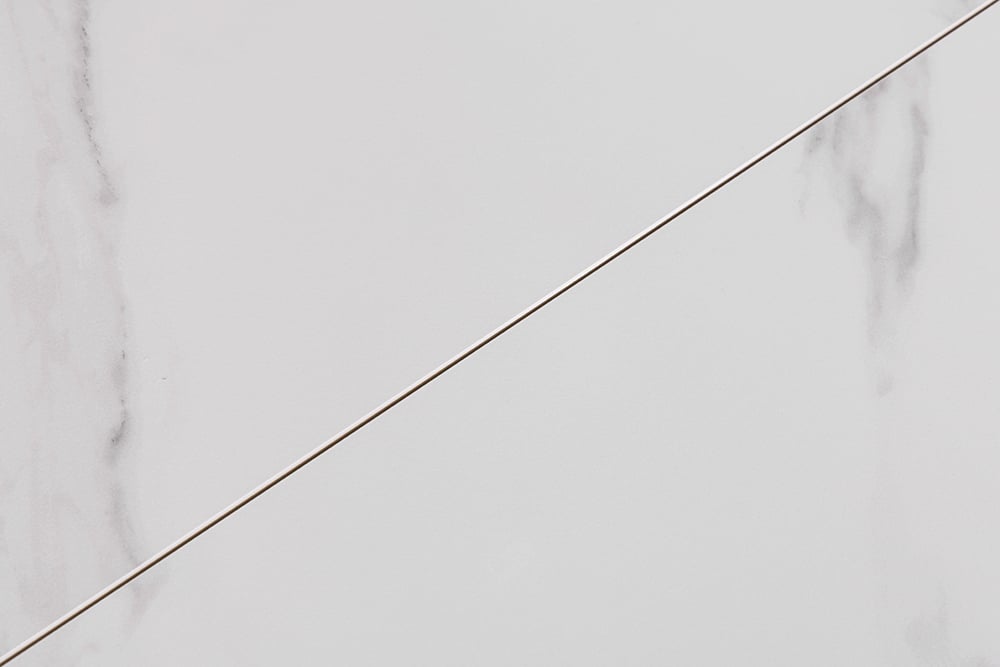 ATLAS Ausziehbarer Esstisch 160-200cm Keramik schwarz Metall
