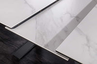 CONCORD Ausziehbarer Esstisch 180-230cm Keramik schwarz Metall