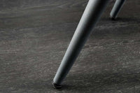 Moderner Hocker SCANDINAVIA Chenille Cremona Metallbeine Fußhocker