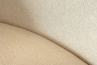 ATELIER Modernes Sofa 230cm Bouclé 3-Sitzer Couch inkl. Kissen