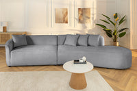 ATELIER L Modernes Sofa 330cm Bouclé XXL-Couch inkl. Kissen