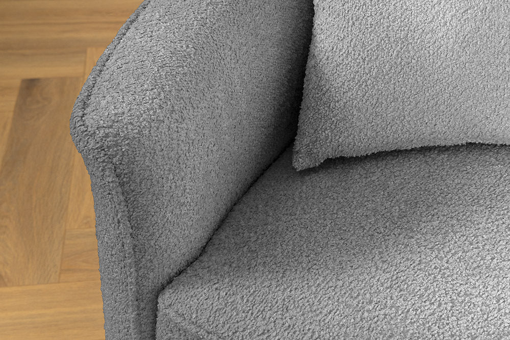 ATELIER L Modernes Sofa 330cm Bouclé XXL-Couch inkl. Kissen