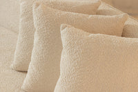ATELIER L Modernes Sofa 330cm Bouclé XXL-Couch inkl. Kissen