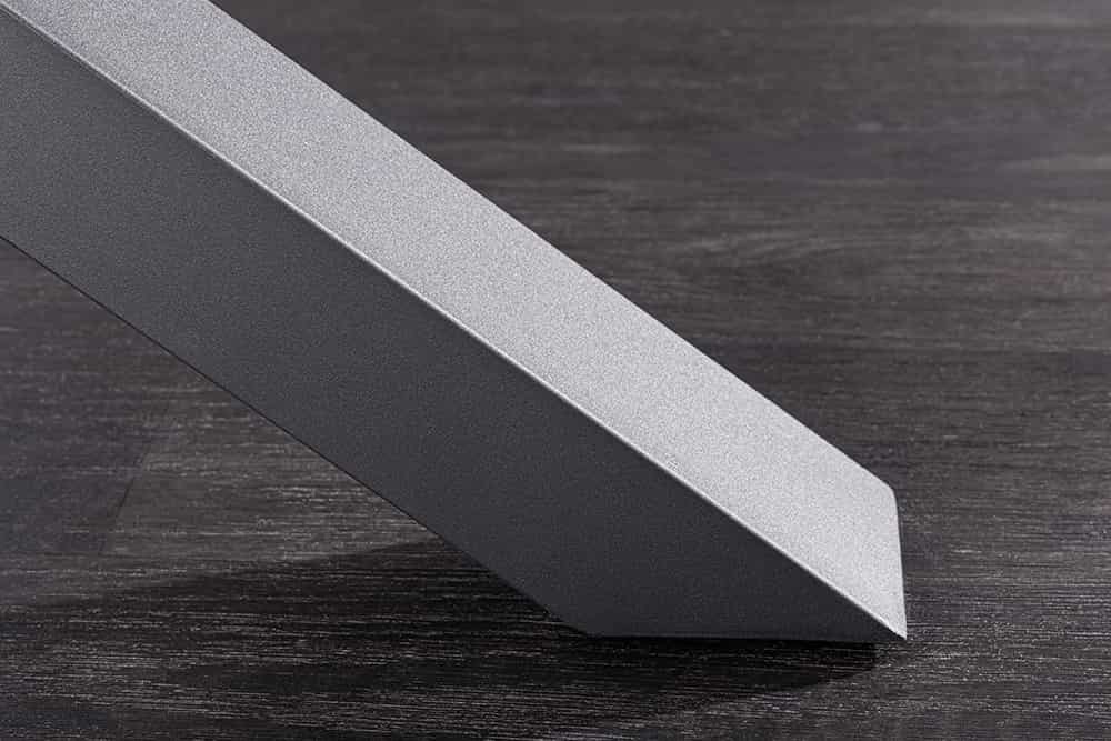ETERNITY Ausziehbarer Esstisch 160-200cm graphit grau Keramik schwarz Metall