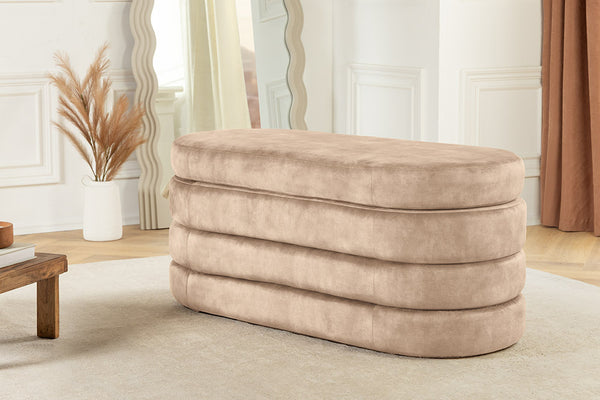 VOGUE Extravagante Polsterbank 115cm Sitzbank mit Stauraum