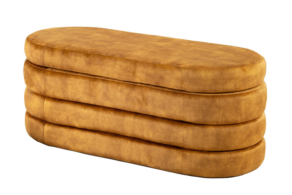 VOGUE Extravagante Polsterbank 115cm Sitzbank mit Stauraum