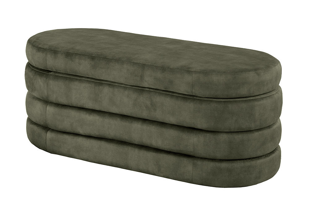 VOGUE Extravagante Polsterbank 115cm Sitzbank mit Stauraum