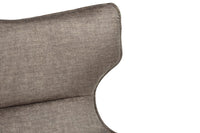 VOGUE Drehbarer Sessel Samt schwarze Metallbeine mit Armlehne