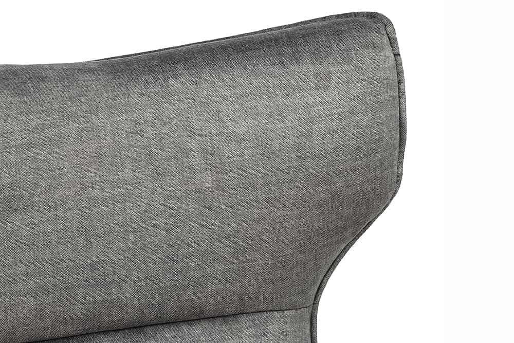 VOGUE Drehbarer Sessel Samt schwarze Metallbeine mit Armlehne