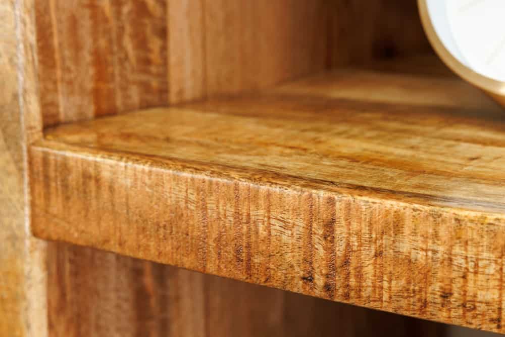 IRON CRAFT Massives Regal  160cm natur Mangoholz Bücherregal sechzehn Fächer