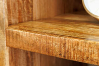 IRON CRAFT Massives Regal  160cm natur Mangoholz Bücherregal sechzehn Fächer