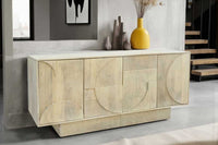 ORGANIC LIVING Solid sideboard 175cm mango wood organic design 