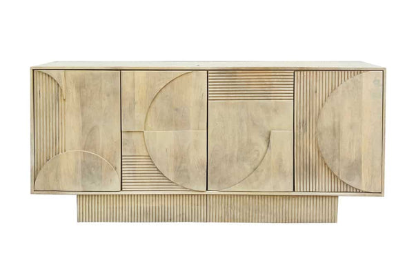 ORGANIC LIVING Solid sideboard 175cm mango wood organic design 