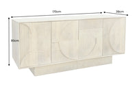 ORGANIC LIVING Solid sideboard 175cm mango wood organic design 