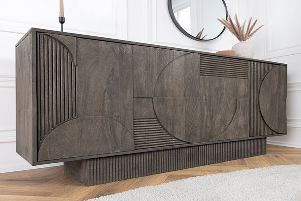 ORGANIC LIVING Solid sideboard 175cm mango wood organic design 