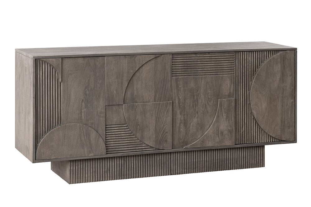 ORGANIC LIVING Solid sideboard 175cm mango wood organic design 