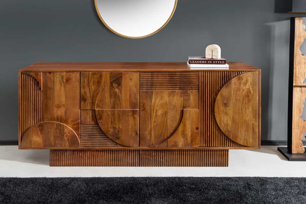 ORGANIC LIVING Solid sideboard 175cm mango wood organic design 