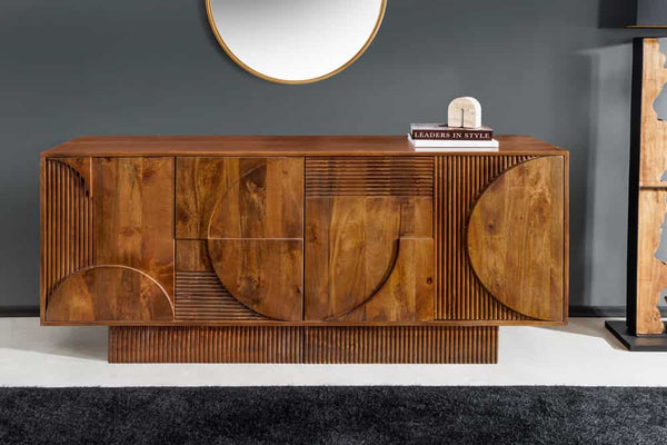 ORGANIC LIVING Solid sideboard 175cm mango wood organic design 