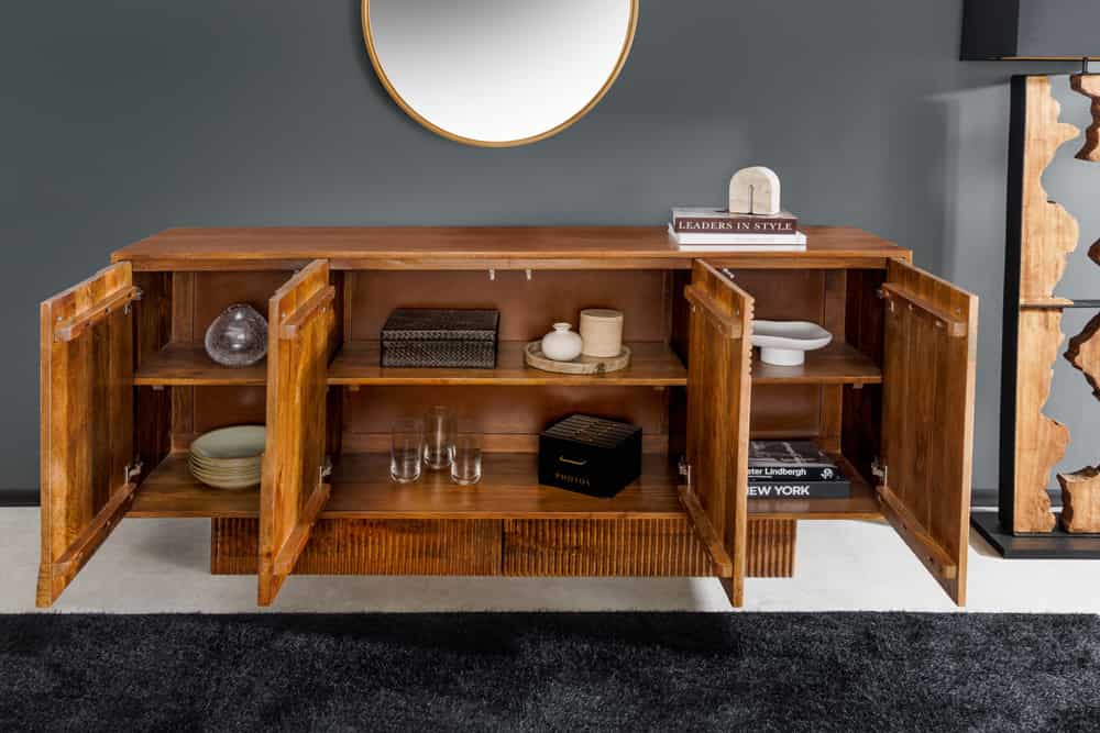 ORGANIC LIVING Solid sideboard 175cm mango wood organic design 
