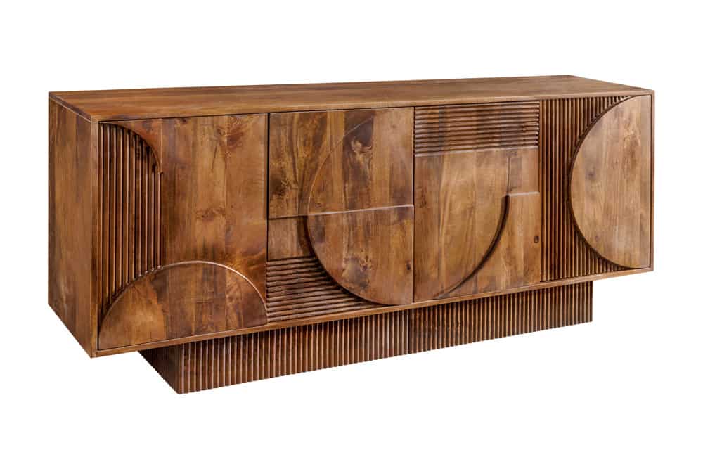 ORGANIC LIVING Solid sideboard 175cm mango wood organic design 