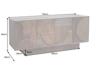 ORGANIC LIVING Solid sideboard 175cm mango wood organic design 