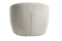 ALPINE Drehbarer Design Sessel  beige Strukturstoff 360° mit Armlehnen
