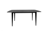 MILANO Moderner Esstisch 160cm anthrazit Keramik schwarze Metallbeine
