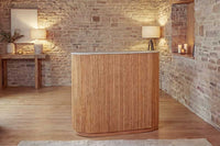 AMAZONAS solid sideboard 160cm mango wood natural front design
