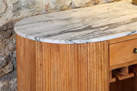 AMAZONAS solid sideboard 160cm mango wood natural front design