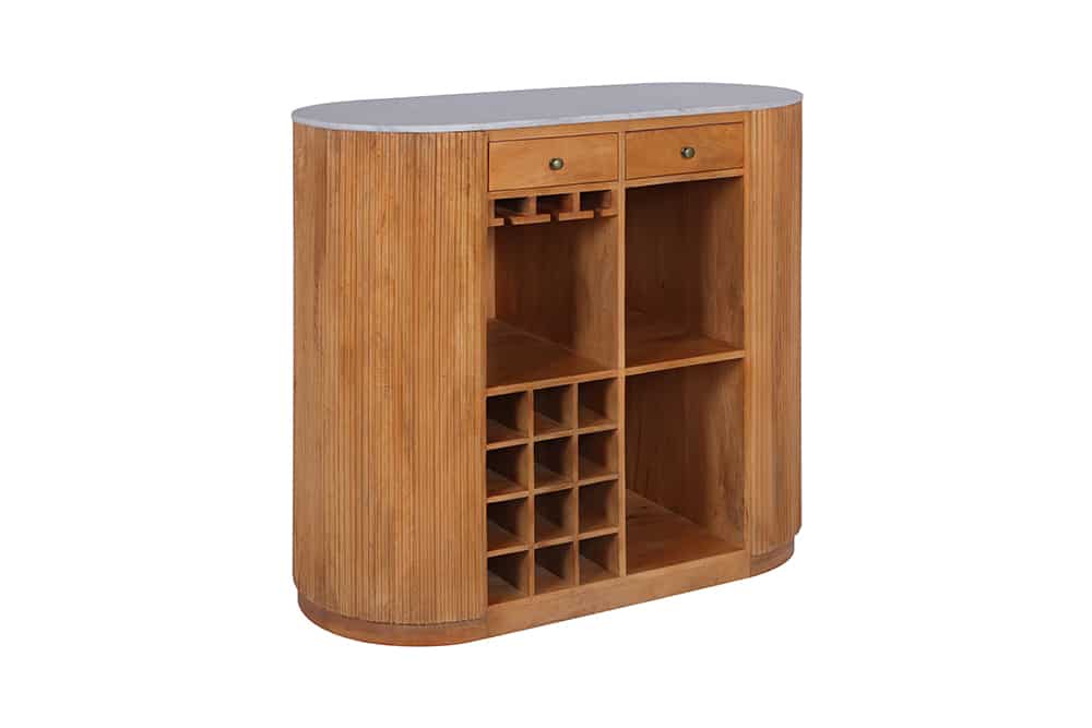 AMAZONAS solid sideboard 160cm mango wood natural front design