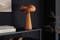 ALVA Runde Tischleuchte 24cm natur Akazienholz Eisen