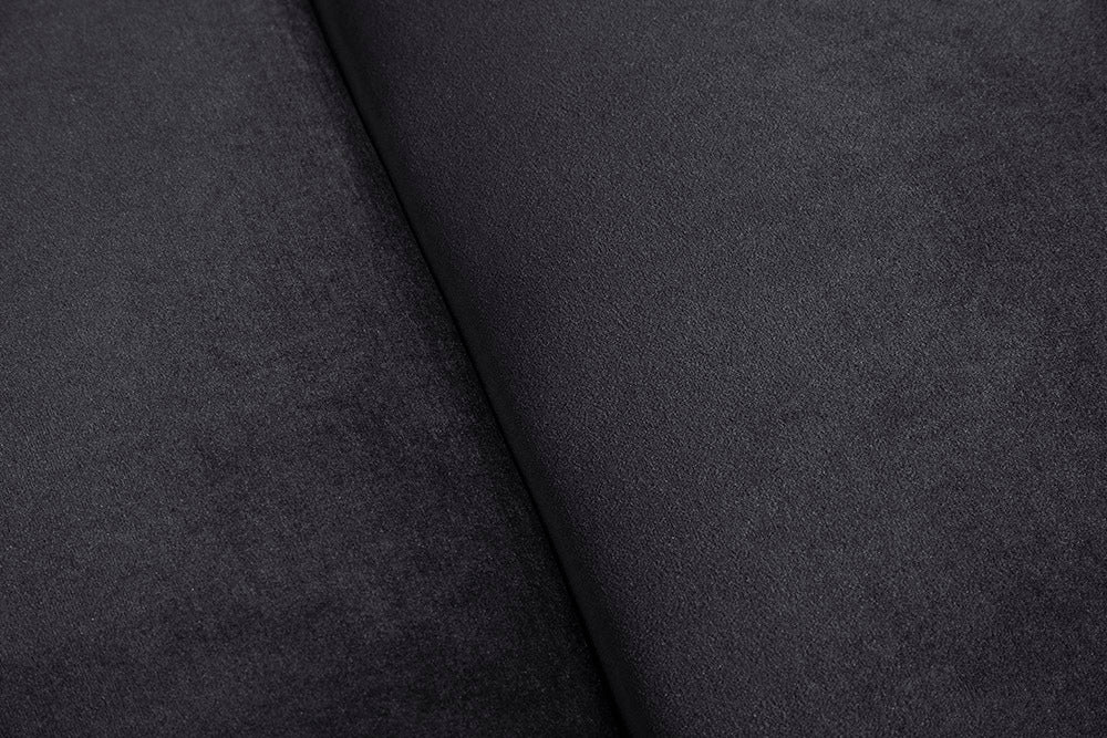 CHESTERFIELD Barock Sofa 205cm schwarz Samt Federkern Knopfheftung 3-Sitzer Couch