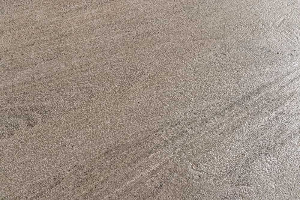 Ovaler Esstisch ART DECO 220cm smoke grau massives Mangoholz mit Säulenfuß